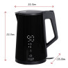 Kettle Adler AD 1345b Black Stainless steel 2200 W 1850 W 1,7 L