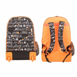 School Rucksack with Wheels Milan Black 52 x 34,5 x 23 cm