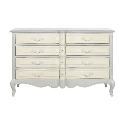 Chest of drawers Home ESPRIT Light grey Mango wood Romantic 140 x 50,5 x 91 cm