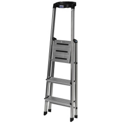 3-step folding ladder Krause 126313 Silver Aluminium