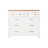 Chest of drawers DKD Home Decor White Brown Acacia Mango wood Urban 110 x 45 x 100 cm