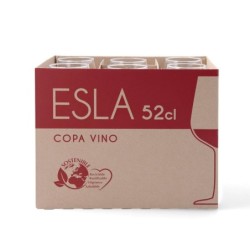 Wine glass Esla Transparent 520 ml (6 Units)