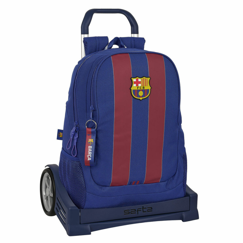 School Rucksack with Wheels F.C. Barcelona Safta 665 Evolution 32 x 16 x 44 cm