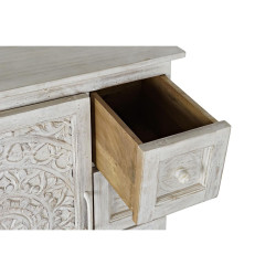 Sideboard DKD Home Decor Metal Mango wood White Multicolour 30 x 40 cm 72 x 40 x 87 cm