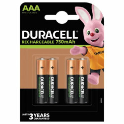 Rechargeable Batteries DURACELL AAA LR3     4UD (10 Units)