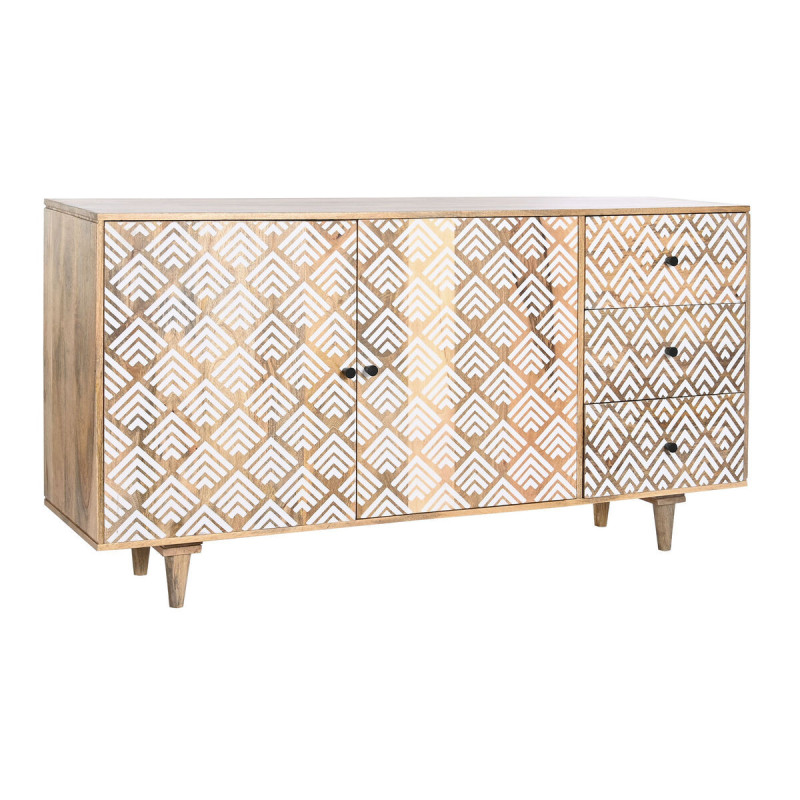 Sideboard DKD Home Decor Natural White Mango wood (160 x 40 x 85 cm)