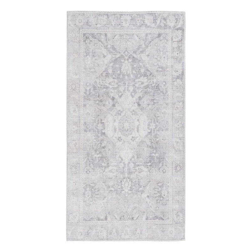 Carpet 80 x 150 cm Grey Polyester Cotton