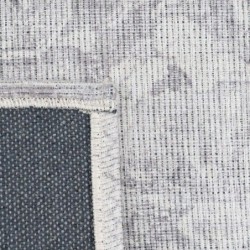 Carpet 80 x 150 cm Grey Polyester Cotton