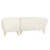 Chaise Longue Sofa DKD Home Decor Cream Rubber wood 226 x 144 x 84 cm