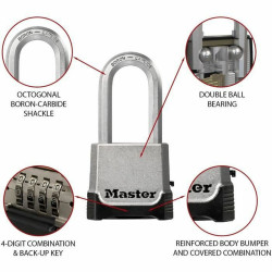 Combination padlock Master Lock M176EURDLH 56 mm Steel