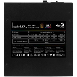 Power supply Aerocool LUXRGB550M 550 W 80 Plus Bronze