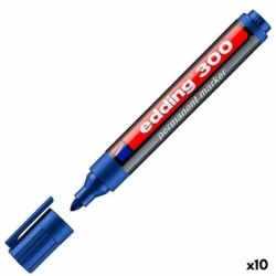 Permanent marker Edding 300 Blue (10 Units)