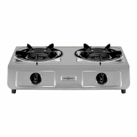 gas stove Vitrokitchen 265IB Black Steel Stainless steel