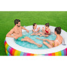 Inflatable Paddling Pool for Children Bestway 206 x 206 x 51 cm Rainbow