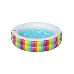 Inflatable Paddling Pool for Children Bestway 206 x 206 x 51 cm Rainbow