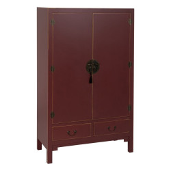 Cupboard ORIENTE Terracotta colour 100 x 45 x 160 cm