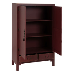 Cupboard ORIENTE Terracotta colour 100 x 45 x 160 cm