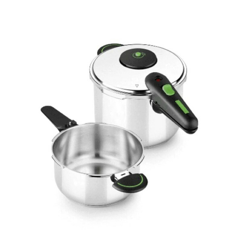 Pressure cooker Monix M911005 4 + 6 L Stainless steel 6 L (2 pcs)