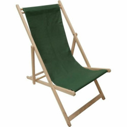 Sun-lounger Jardin Prive Green 132 x 55 x 35 cm beech wood