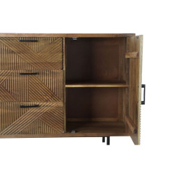 Sideboard DKD Home Decor Natural Metal Mango wood (145 x 40 x 86 cm)