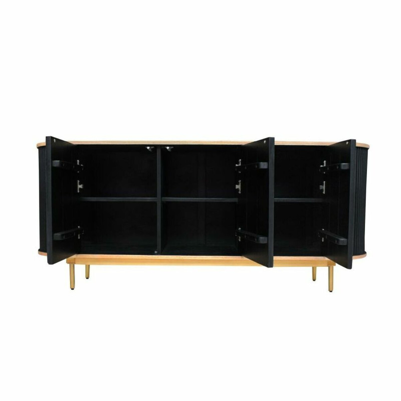 Sideboard DKD Home Decor 177 x 45 x 75 cm Natural Black Oak Mango wood