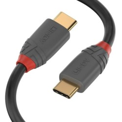 Cable USB C LINDY 36872 2 m Black Grey