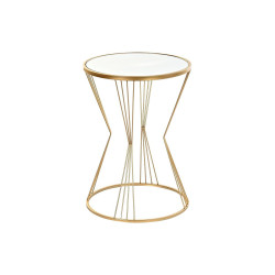 Side table DKD Home Decor Golden Metal Mirror 40 x 40 x 55 cm