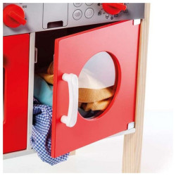 Toy kitchen Moltó 21292 Wood Red (10 pcs)