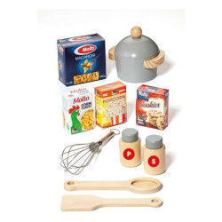 Toy kitchen Moltó 21292 Wood Red (10 pcs)