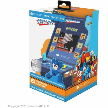 Portable Game Console My Arcade Micro Player PRO - Megaman Retro Games Blue