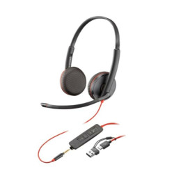 Headphones with Microphone HP Blackwire 3225 Black