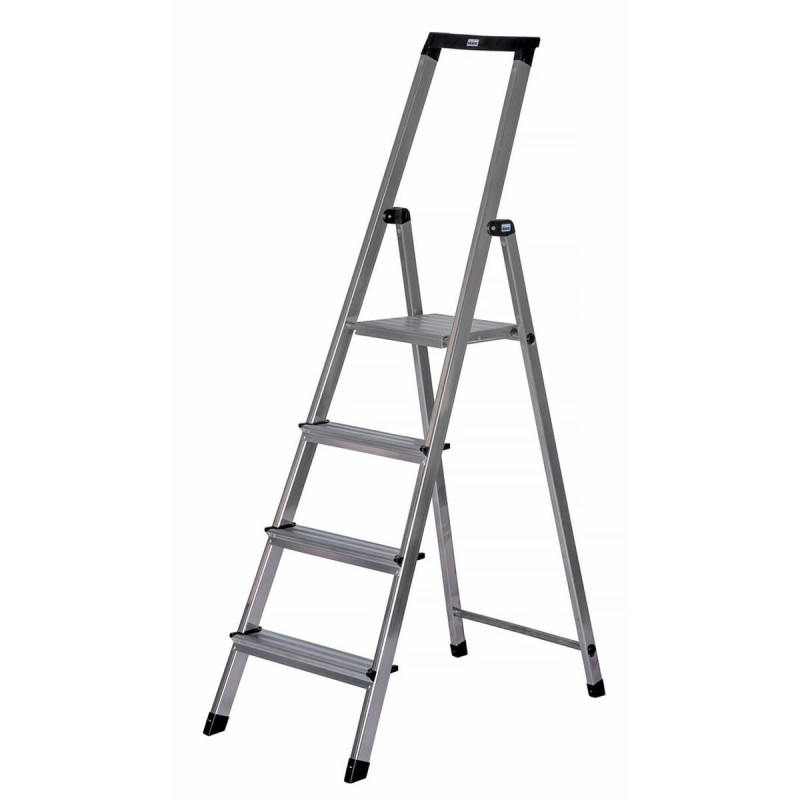 4-step folding ladder Krause 126221 Silver Aluminium