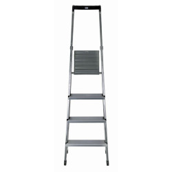 4-step folding ladder Krause 126221 Silver Aluminium