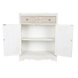 Cupboard DKD Home Decor White Natural Crystal Fir 86 x 40 x 180 cm 80 x 42 x 180 cm