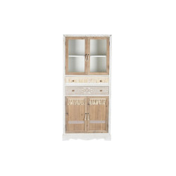 Cupboard DKD Home Decor White Natural Crystal Fir 86 x 40 x 180 cm 80 x 42 x 180 cm