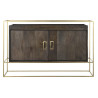 Sideboard DKD Home Decor Brown Metal Mango wood 122 x 38 x 76 cm