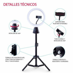 Selfie Ring Light Canal Toys Studio creator video maker KIT 360º