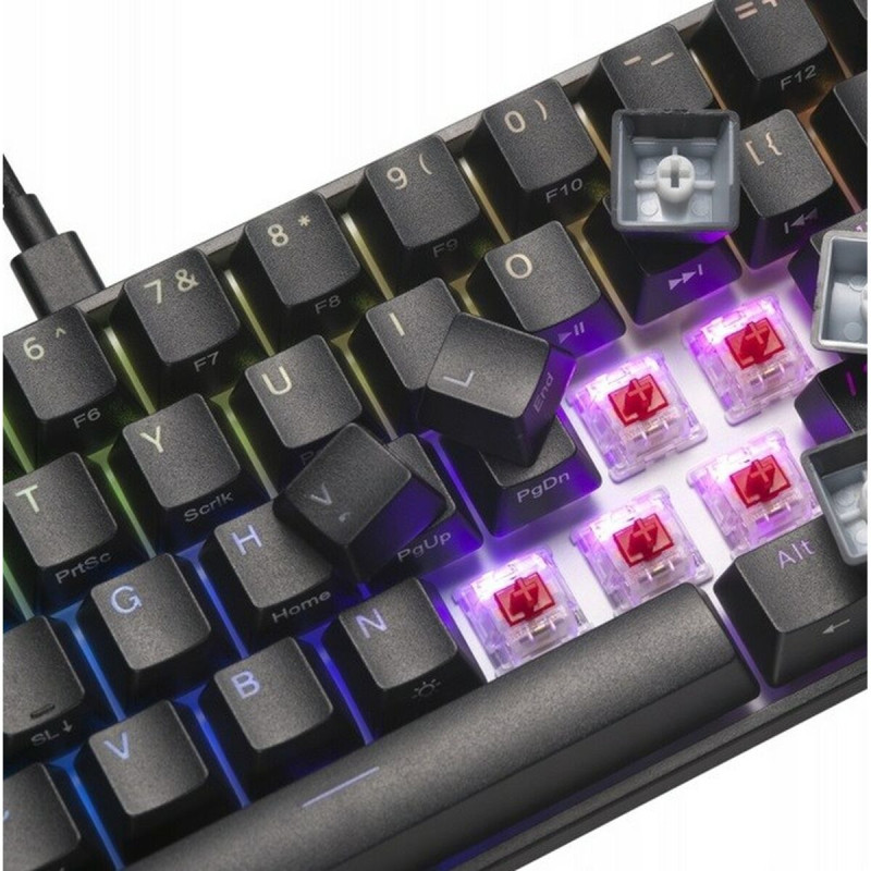 Mechanical keyboard Mad Catz KS63NMUSBL000-0 Black Multicolour Monochrome