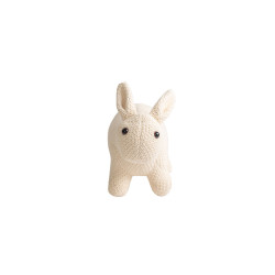 Fluffy toy Crochetts AMIGURUMIS MINI White Rabbit 36 x 26 x 17 cm