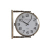 Wall Clock DKD Home Decor Crystal Golden White Iron (36 x 9 x 38 cm)