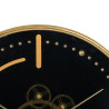 Wall Clock Black Golden Iron 46 x 7 x 46 cm