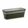 Self-watering planter Stefanplast Cloe Anthracite Plastic 49,5 x 17 x 19 cm (12 Units)