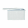 Storage Box with Lid Stefanplast Elegance Side White Plastic 29 x 21 x 39 cm (5 Units)