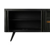 TV furniture DKD Home Decor Black Rattan Mango wood (145,5 x 40,5 x 60 cm)