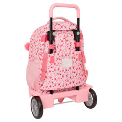 School Rucksack with Wheels Vicky Martín Berrocal In bloom Pink 33 X 45 X 22 cm