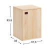 Shoe cupboard Astigarraga Brown Pinewood (37,3 x 33 x 53,5 cm)