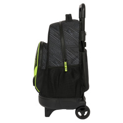 School Rucksack with Wheels Nerf Get ready Black 33 X 45 X 22 cm