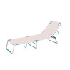 Sun-lounger Marbueno Aluminium Foldable 187 x 24 x 58 cm