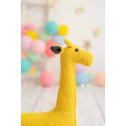 Fluffy toy Crochetts AMIGURUMIS MINI Yellow Giraffe 53 x 55 x 16 cm