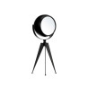 Table clock Tripod Black Metal 12 x 30 x 12 cm (4 Units)